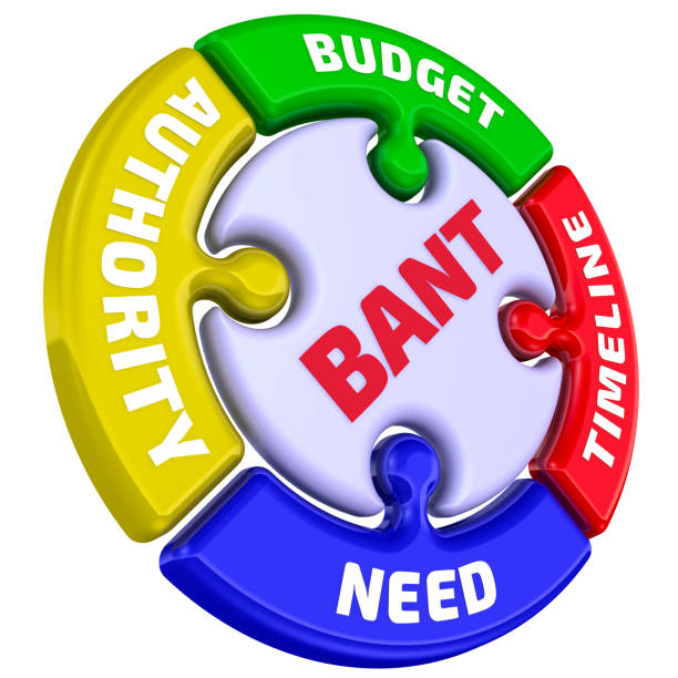 istock BANT. Budget, Authority, Need, Timeframe. The mark in the form of a puzzle 807025952