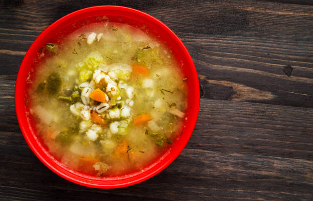istock pickle soup .healthy soup .soup top view 807030752