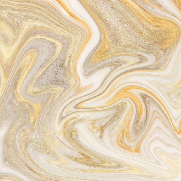 istock Creative background with abstract acrylic painted waves. Beautiful marble texture. handmade surface. Liquid paint. Horizontal wallpaper. 807036304