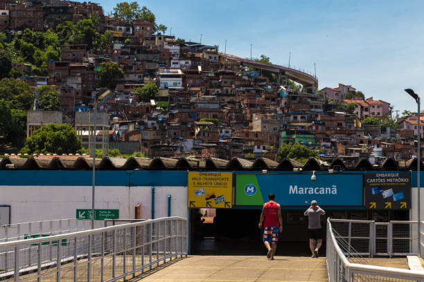 ブラジル、リオ ・ デ ・ ジャネイロのマラカナン駅 - maracana stadium 写真 ストックフォトと画像