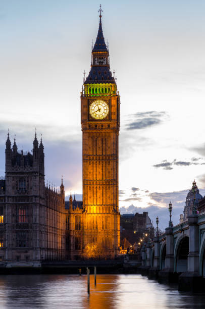 istock Big Ben and Westminster Bridge at dusk, London, UK 807070334