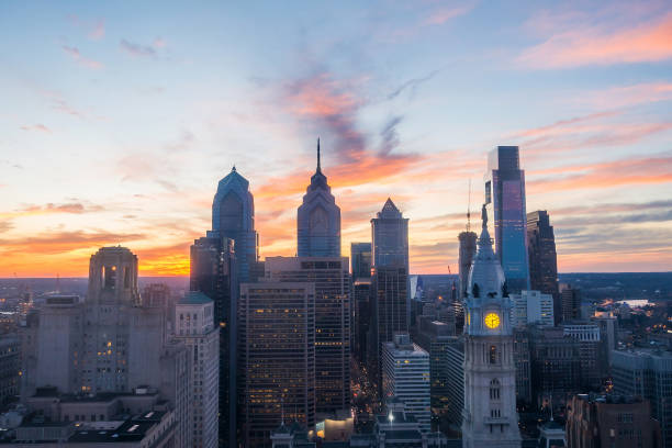 istock Skyline of downtown Philadelphia at sunset 807115390