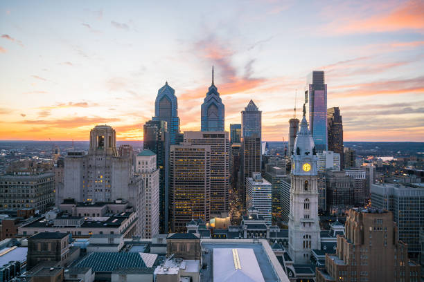 istock Skyline of downtown Philadelphia at sunset 807124456