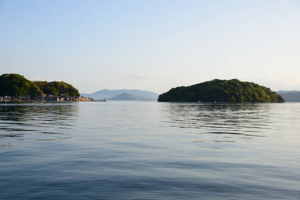 istock Small fishing town landscape 807164072