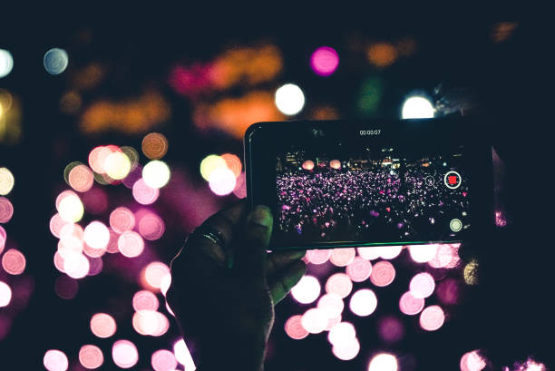 istock Sea of lights from crowd 807168534