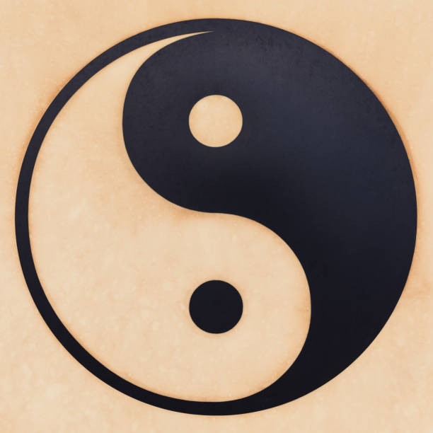 istock Yin-Yang symbol on a white background 807190950
