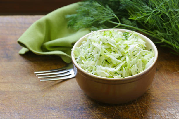 istock Cabbage Cole Slaw salad with dill 807195936