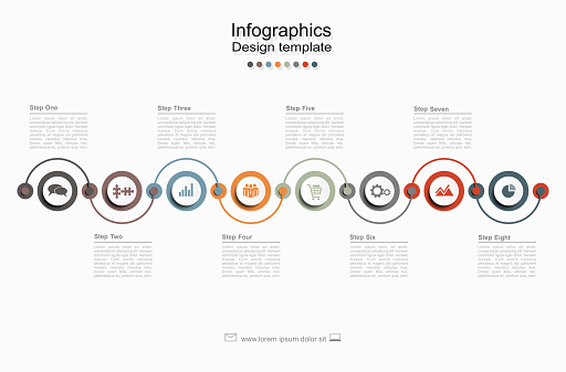 Free Timeline Ruler Layout Timeline Design Template With Place For Your Data Vector Illustration ...