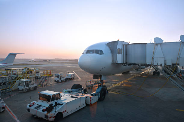 istock big jet plane preparing for pushback and departure 807223804