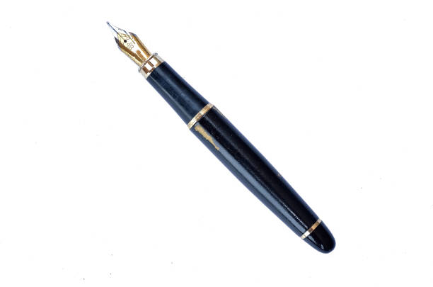 Fountain Pen Close up of fountain pen on white background fountain pen photos stock pictures, royalty-free photos & images