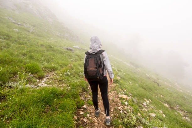 istock Tourist lost in the fog 807236408