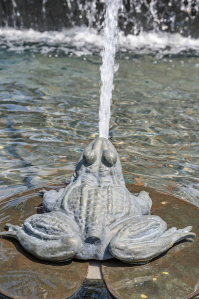 istock Frog model in Quebec City fountain 807236448