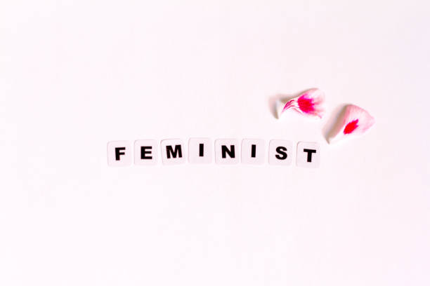 istock Feminist word written in black letters 807247538