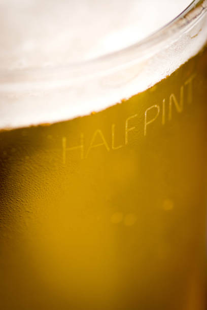 The Half Pint engraving on  the side of a pint beer glass