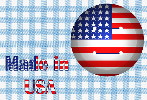 Made in USA  -  Fashion  American flag