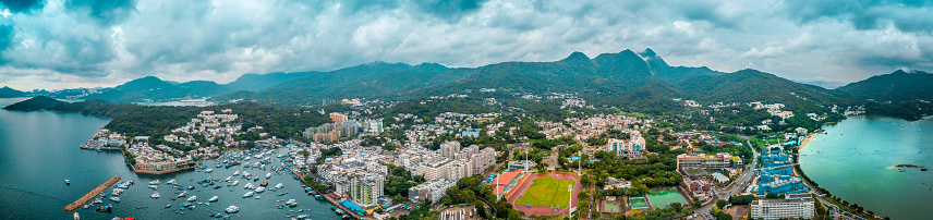 Aerial view of Hong Kong Sai Kung District from drone, photos taken by DJI MAVIC PRO