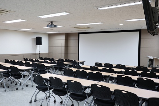 Lecture Hall, Classroom, University, Campus, Desk