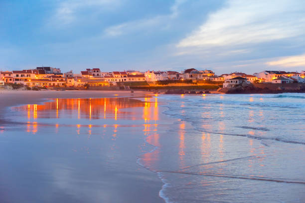 istock Coastal town at twilight. Portugal 807321968