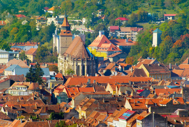 istock Brasov Old Town skyline. Romania 807324966