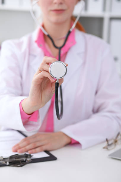 istock Doctor with a stethoscope in the hands 807327620