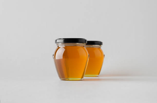 istock Honey Jar Mock-Up - Two Jars 807331804
