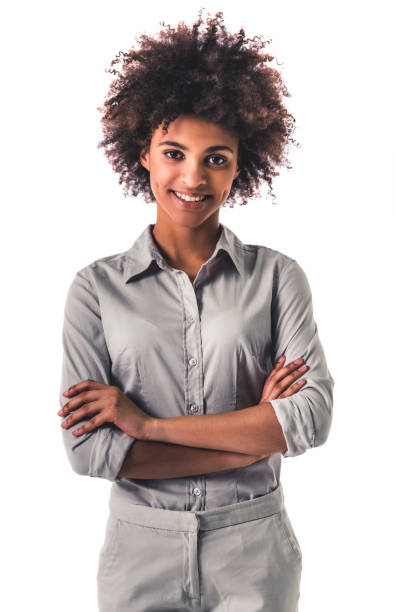 istock Attractive Afro American woman 807349478