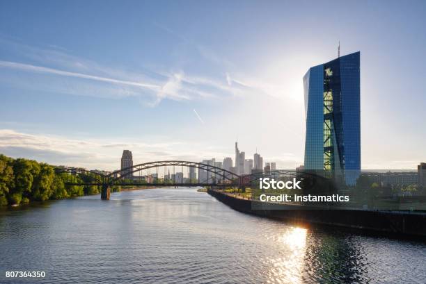 Europäische Zentral Bank Building In Frankfurt Stockfoto und mehr Bilder von Europäische Zentralbank - Europäische Zentralbank, Frankfurt am Main, Deutschland