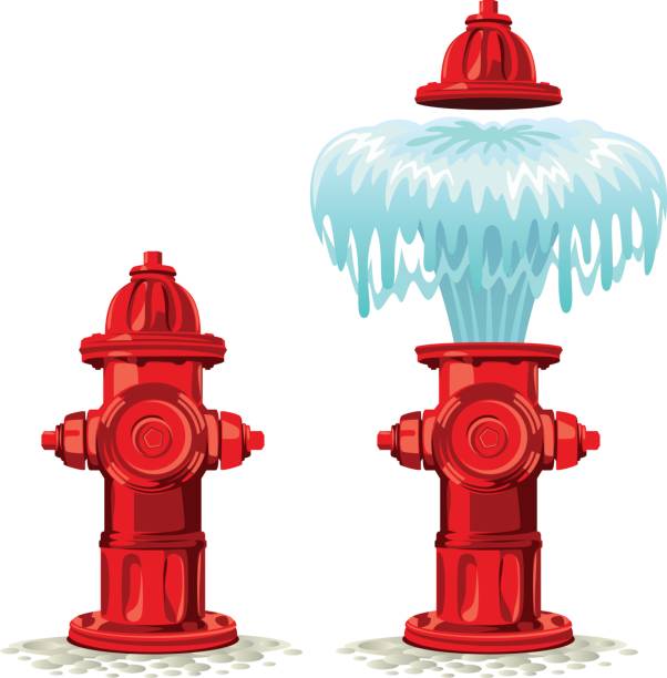 illustrazioni stock, clip art, cartoni animati e icone di tendenza di idrante - fountain water physical pressure splashing