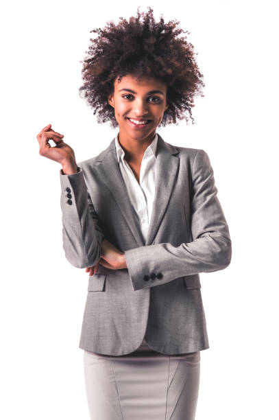 istock Afro American business woman 807368244