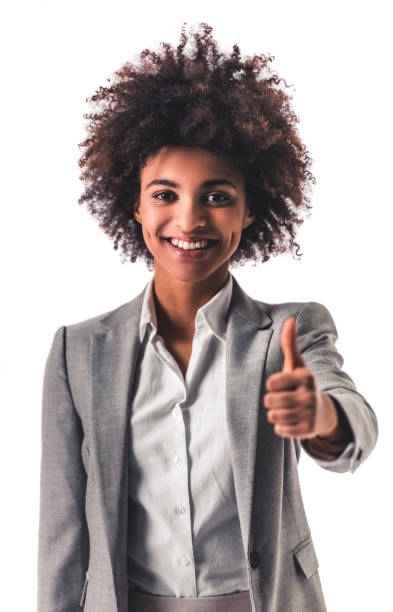 istock Afro American business woman 807371054