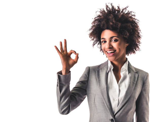 istock Afro American business woman 807375350