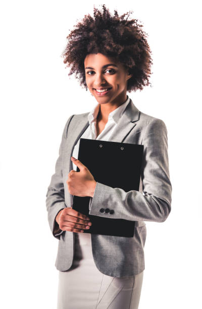 istock Afro American business woman 807375428