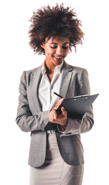 istock Afro American business woman 807375482