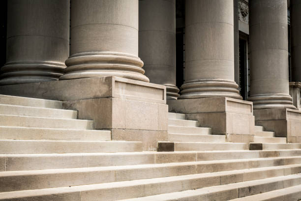 Classic columns and marble steps Classic columns and marble steps. Washington, USA neo classical photos stock pictures, royalty-free photos & images