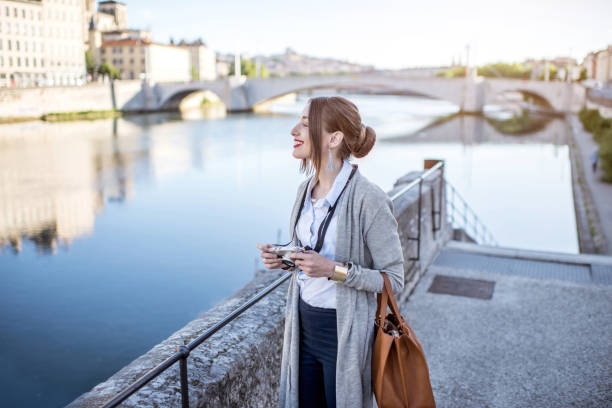 istock Woman traveling in Lyon 807384602