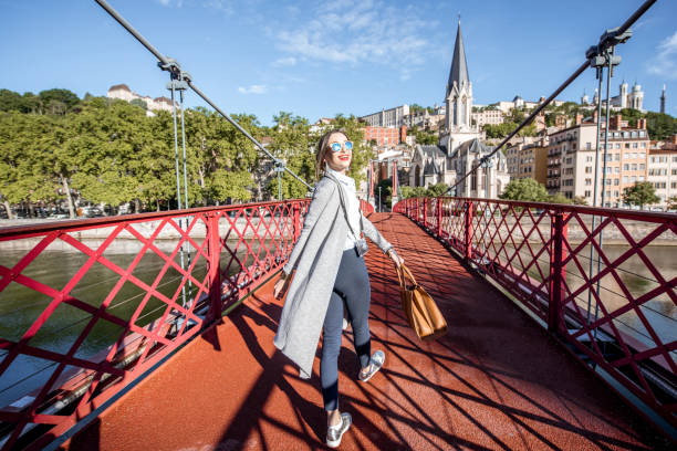 istock Woman traveling in Lyon 807384796