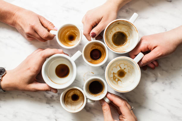 istock Dirty cups of coffee afterparty 807388486