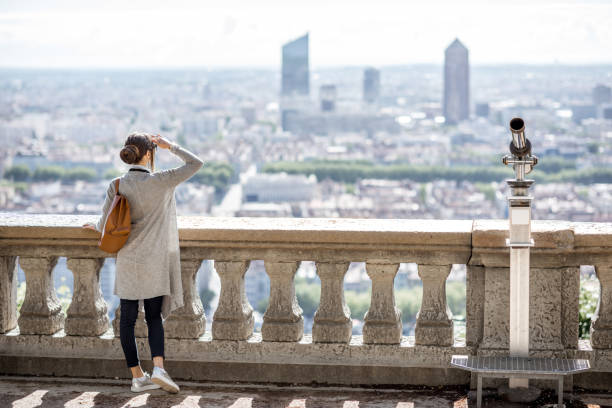 istock Woman traveling in Lyon 807395354