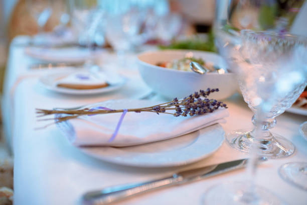 istock Beautiful wedding restaurant for marriage 807401526