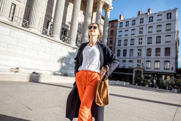 istock Woman in Lyon city 807401582