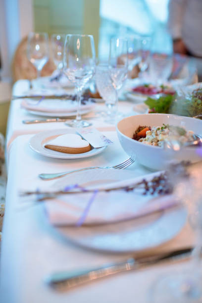 istock Beautiful wedding restaurant for marriage 807401584