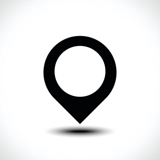 Map Locations icon Map Locations vector icon geo locator stock illustrations