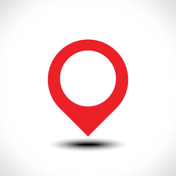 Map Locations icon Map Locations vector icon geo locator stock illustrations