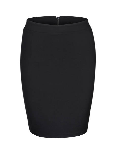 istock Black skirt isolated on white 807409008
