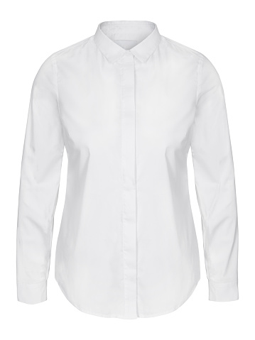 Womans camiseta blanca negocio invisible maniquí aislado en blanco photo