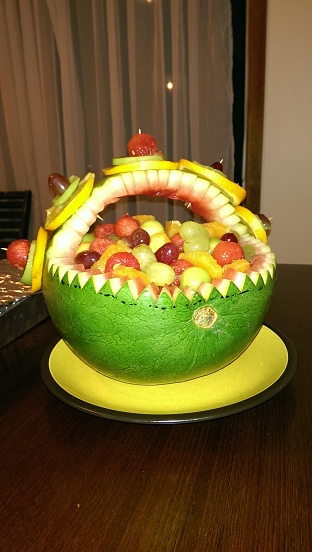 Fruit Basket made from Water Melon
