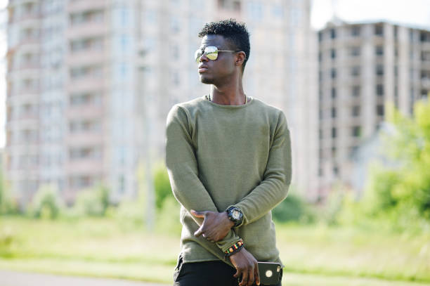 istock Handsome and attractive african american man posing 807410186