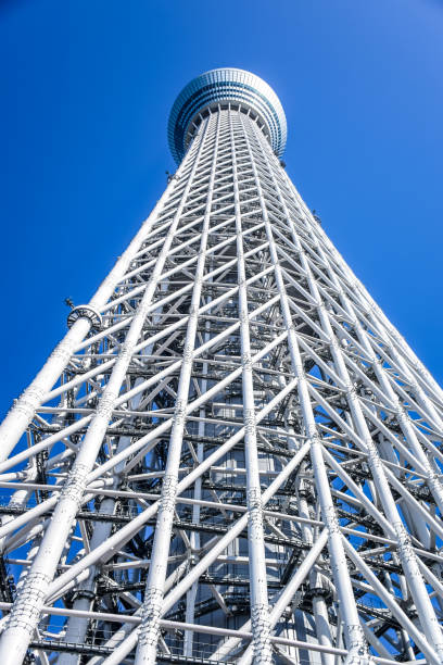 東京、日本: 東京スカイツリー、有名なタワー、東京のランドマーク - sky tree audio ストックフォトと画像