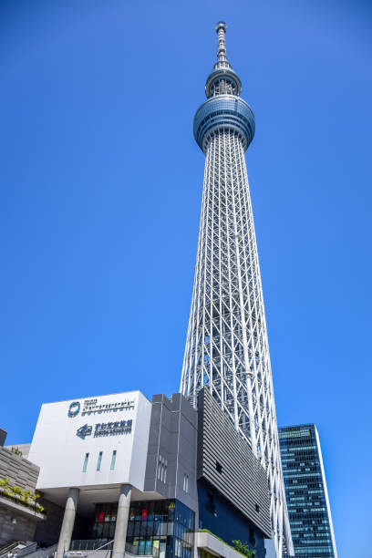 東京、日本: 東京スカイツリー、有名なタワー、東京のランドマーク - sky tree audio ストックフォトと画像