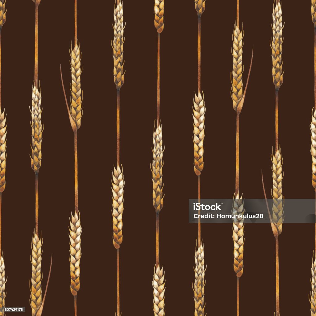 Malt Pattern Watercolor Malt Pattern Stock Illustration - Download Image Now ...